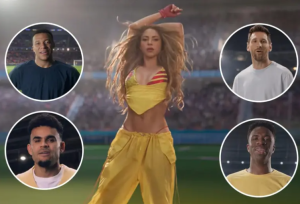 Lee más sobre el artículo Con Mbappé, Luis Díaz, Messi y Vinicius: Shakira estrena video de la canción oficial del Mundial 2026; véalo aquí
