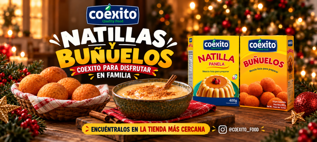 Natillas y buñuelos_ sabor navideño Coexito